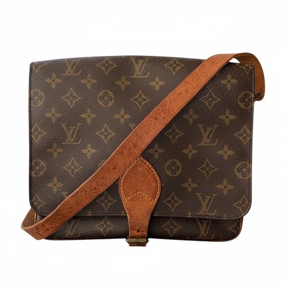 Louis Vuitton Handbags - Louis Vuitton Cartouchiere GM Monogram Crossbody Shoulder Bag Vintage